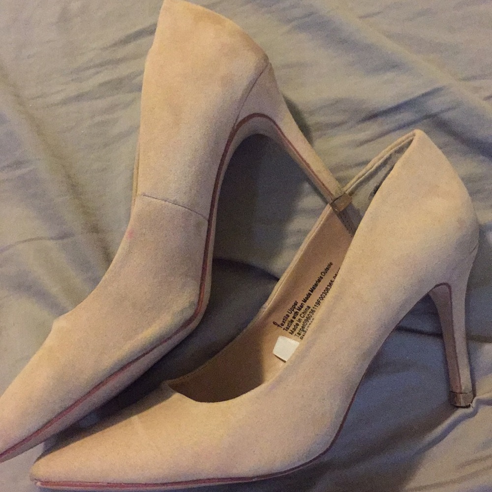 Velvet Nude 3 Inch Heels